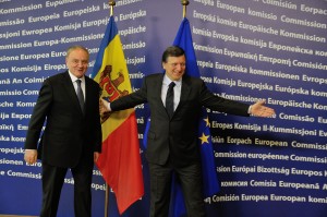 Nicolae Timoft, President of Moldova, was received by Jos Manuel Barroso, President of the EC